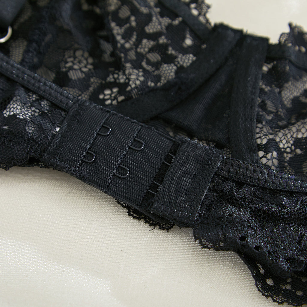 Spaghetti Strap Lace Sheer Sexy Lingerie Set