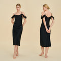 Satin Slip Nightdress | Light Luxury Sleepwear & Bridesmaid Gift