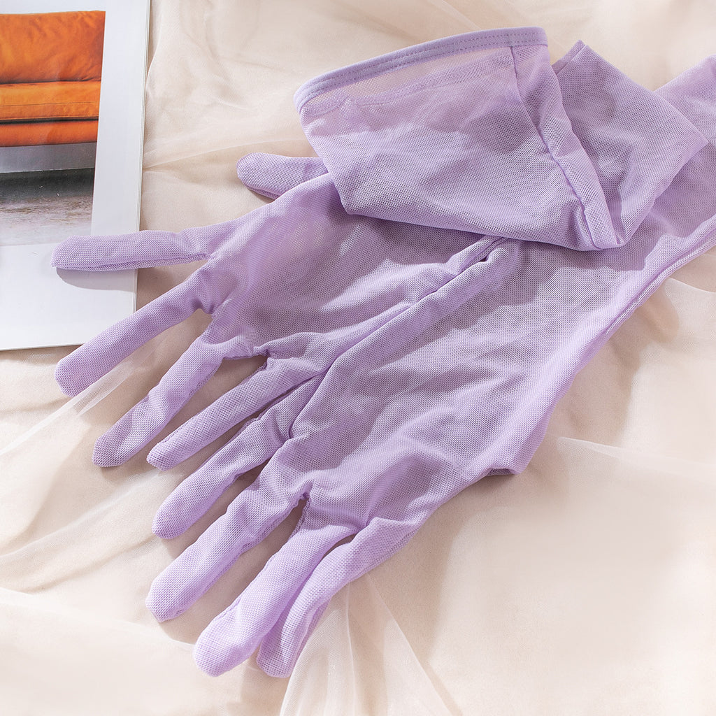 Strappy Patchwork Bodycon Gloves 3-Piece Lingerie Set