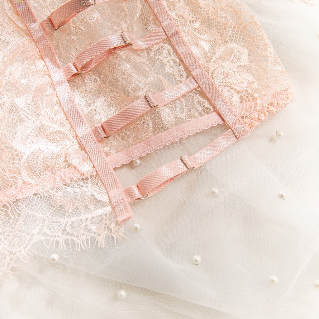 High-Elastic Lace Lingerie Set | 3D Tailored Bra & Brief