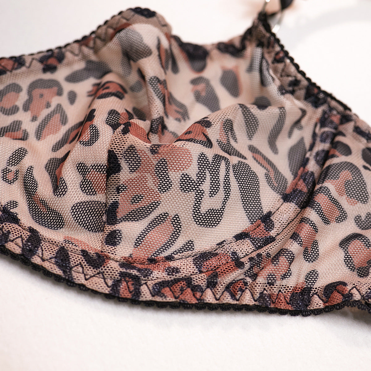 Wild Thing Leopard Sheer Lingerie Set