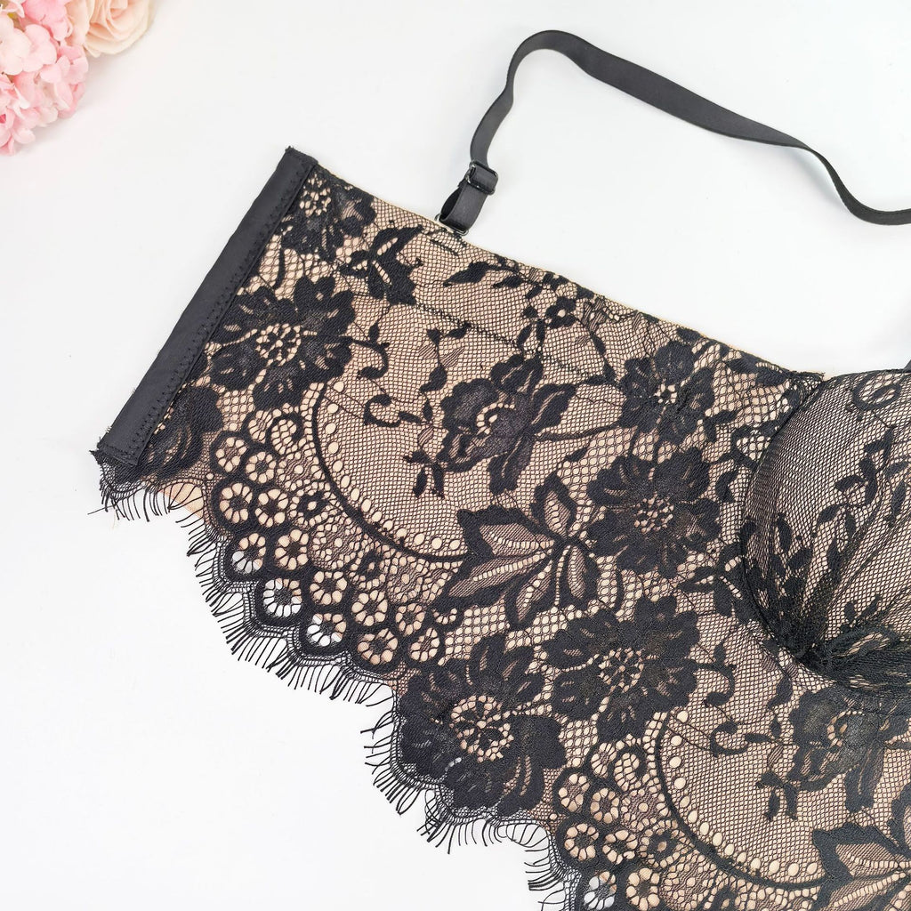 Baroque Lace Fishbone Corset Bra