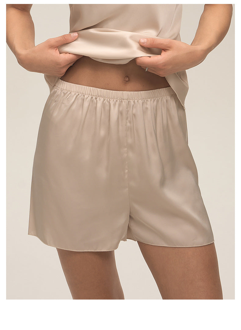 Lace Spaghetti Strap Shorts Pajama Set — Comfortable Summer Loungewear