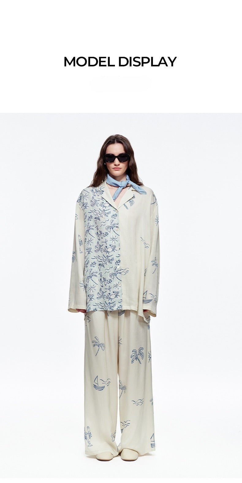 Cotton Long Sleeve Pajama Set | Women's Loungewear